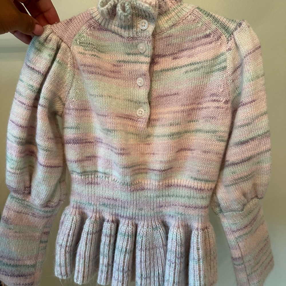 Janie and Jack Multicolor Ruffle Sweater - Picture 4 of 4
